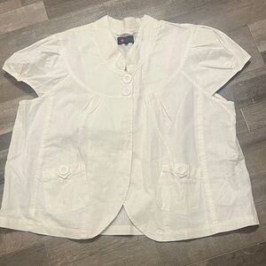 MXM Ivory Button-Up Blouse